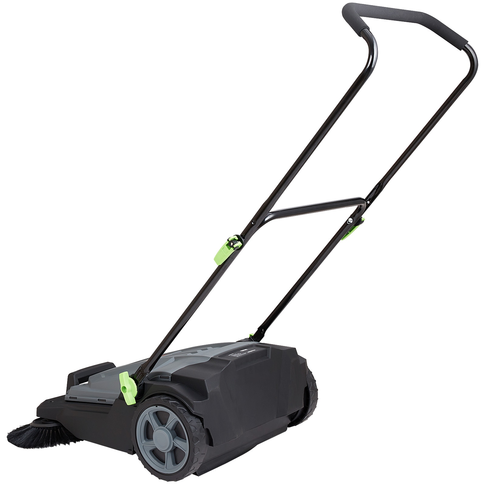 Manual Floor Sweeper With Adjustable Handle And Waste Container_voghion.com